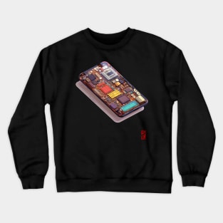 Isometric phone Crewneck Sweatshirt